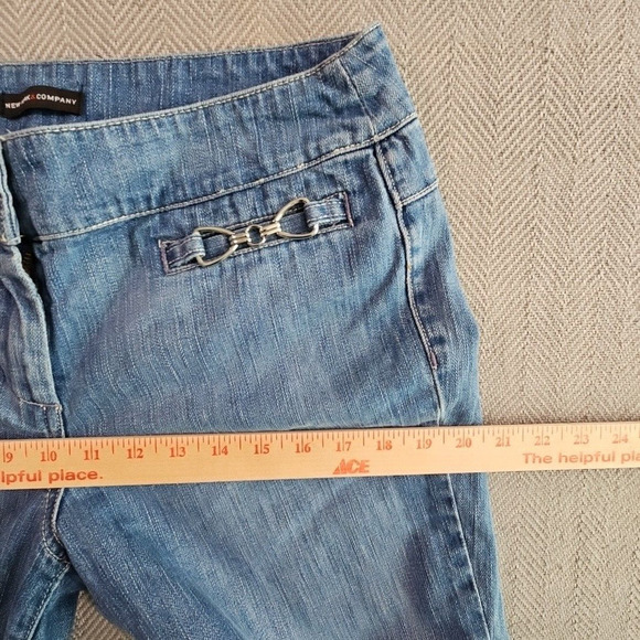 New York & Company Jeans Women's Denim 12 (32x31) Light Blue Wide Leg 11in Wide - Picture 9 of 16